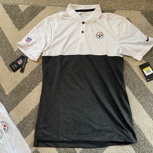 Steelers Nike brand official on-field Men’s polo size Small